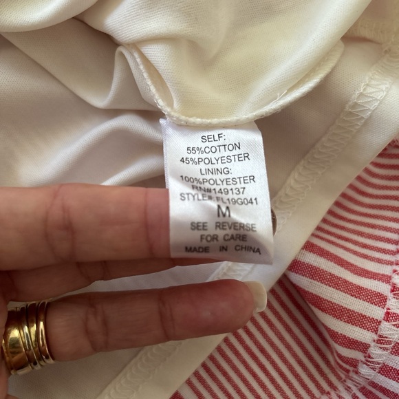 Striped Pink Button-Up Skirt - Picture 5 of 7